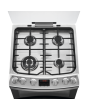 AEG CGB6130ACM 60cm Double Oven Gas Cooker with Induction Hob - Stainless