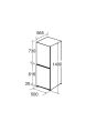 Amica FK1974 50cm Static Fridge Freezer