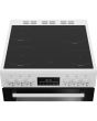 Beko EDC6731W 60cm Double Oven Electric Cooker with Vitroceramic Hob - White
