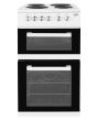 Beko KD531AW 50cm Twin Cavity Electric Cooker
