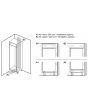 Bosch KIN85NSE0G 54.1cm 50/50 Built-In Frost Free Fridge Freezer - White