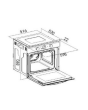 Cata CUL57PGSS.2 59.5cm Built In Electric Single Oven