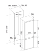 Cata FFBIS5050E 54cm Built-In 50/50 Fridge Freezer