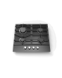 Cata UBGOG601BK 59cm Gas Hob Black with Safety Features