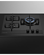 Fisher & Paykel 60cm Gas Hob - Black Glass