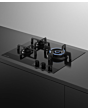 Fisher & Paykel 60cm Gas Hob - Black Glass