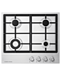 Fisher & Paykel 60cm Gas Hob with 4 Burners in Steel