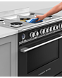 Fisher & Paykel 90cm Dual Fuel Cooker in Black Finish