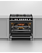 Fisher & Paykel 90cm Dual Fuel Cooker in Black Finish