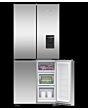 F&P RF500QNUX1 79cm Quad Door Frost Free Fridge Freezer - Stainless Steel
