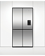 F&P RF605QNUVX1 90.5cm Quad Door Frost Free Fridge Freezer - Stainless Steel