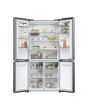 Haier HCR5919ENMB Multi Door Fridge Freezer Cube 90 Series 5, No Frost, Brushed Black