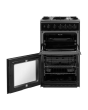 Hotpoint HD5G00KCB 50cm Twin Cavity Gas Cooker - Black