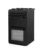 Hotpoint HD5G00KCB 50cm Twin Cavity Gas Cooker - Black