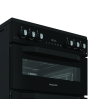 Hotpoint HDG6GDCB1 60cm Double Oven Gas Cooker Black