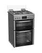Hotpoint HDG6GDCWX 60cm Gas Double Oven Cooker