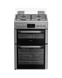 Hotpoint HDG6GDCX 60cm Double Oven Gas Cooker Stainless Steel