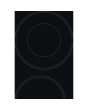 Hotpoint HR612CH 58cm Ceramic Hob - Black