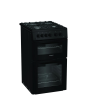 Hotpoint HTG5GCB 50cm Double Oven Gas Cooker Black