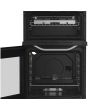 Hotpoint HTG5GCWL 50cm Gas Twin Cavity Cooker with Glass Lid