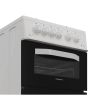 Hotpoint HTG5GCWL 50cm Gas Twin Cavity Cooker with Glass Lid