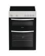 Indesit ITE6VMW 60cm Electric Double Oven Cooker w/ Ceramic Hob