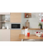 Indesit MWI125GX Push&Go MWI125GX Built In Microwave with Grill - Stainless Steel