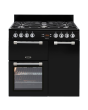 Leisure CK90G232K 90cm Gas Rangecooker with Double Oven and Gas Hob - Black