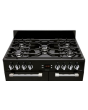 Leisure CK90G232K 90cm Gas Rangecooker with Double Oven and Gas Hob - Black
