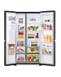 LG GSLC40EPPE 91.3cm 50/50 Total No Frost American Fridge Freezer - Matte Black