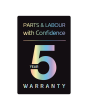 LG W4X1095NNK 9kg/5kg 1400 Spin Washer Dryer Gloss Black