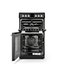 Montpellier MDOC50FK 50cm Double Oven Electric Cooker with Ceramic Hob - Black