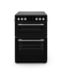 Montpellier MDOC60FK 60cm Double Oven Electric Cooker with Ceramic Hob - Black