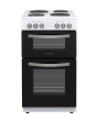 Montpellier MTCE50W Montpellier MTCE50W 50cm Twin Cavity Oven Electric Cooker with Solid Plate Hob -