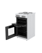 Montpellier MTCE50W Montpellier MTCE50W 50cm Twin Cavity Oven Electric Cooker with Solid Plate Hob -