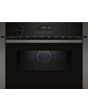Neff C1AMG84G0B 44 Litres Built In Microwave Oven with Hot Air - Black with Graphite Trim