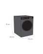 Schonhaus WMSF01914AG 9kg 1400 Spin Washing Machine - Graphite