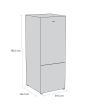 Sensis RFCMF0160ES 59.5cm 60/40 Total NoFrost Fridge Freezer - Silver
