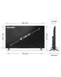 Sharp 2T-C40HE2245KB FHD TV in black