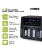 Tower T17151 8 Litre Digital Dual Basket Air Fryer - Black