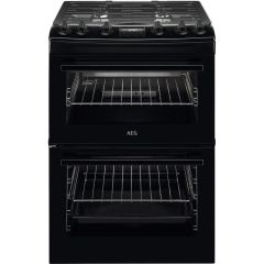 AEG CGX6130ACB 60cm Gas Double Oven Cooker