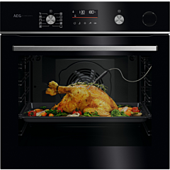 AEG GR6PB52FSB 59.6cm Built In Electric Oven Gloss Black