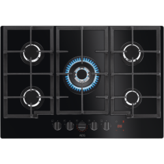 AEG HKB75450NB 74cm Gas Hob - Black