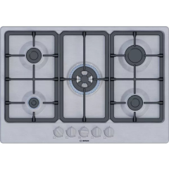 Bosch PGQ7B5K90 75cm Stainless Steel Gas Hob