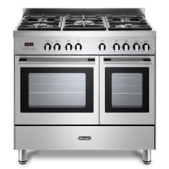 Delonghi DTR906DF-1 90cm Twin Cavity Duel Fuel Range Cooker 