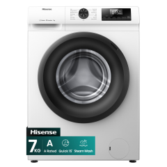 Hisense WF1Q7021BW 7kg Steam Washing Machine White