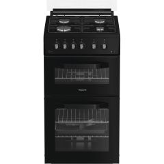 Hotpoint HDG5GCB 50cm Gas Double Oven Cooker