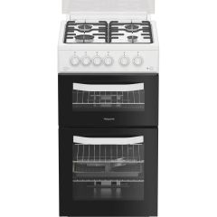 Hotpoint HDG5GCW 50cm Gas Double Oven Cooker