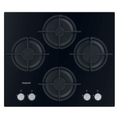 Hotpoint HGS61SBK 59cm Gas Hob - Black