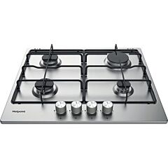 Hotpoint PPH60PFIXUK 59cm Gas Hob - Stainless Steel